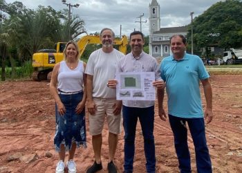 Iniciam as obras da Quadra de Esportes da Escola do Salto