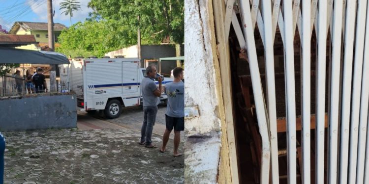 Homem em surto morre após ficar preso em grade pantográfica no centro de Canelinha