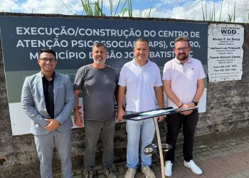 Ordem de serviço para construção de sede própria para o Caps é assinada