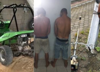 Policia Militar de Major Gercino prende suspeitos e recupera produtos furtados