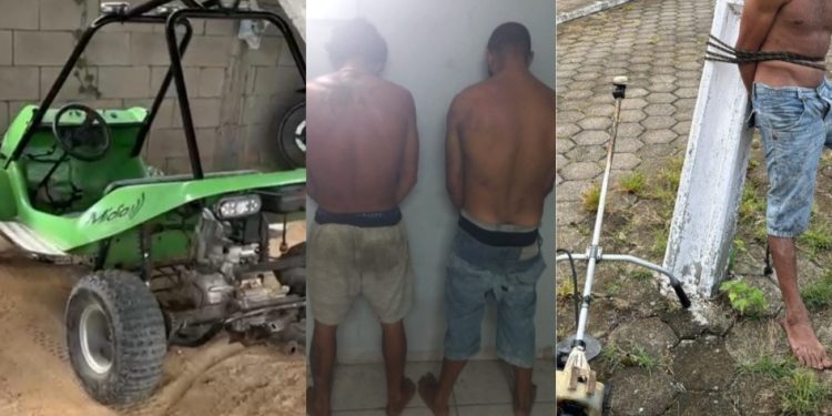 Policia Militar de Major Gercino prende suspeitos e recupera produtos furtados