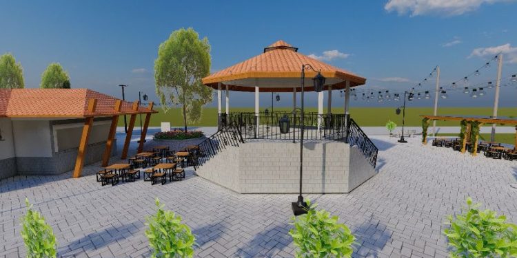 Prefeitura de Nova Trento inicia revitalização da Praça Del Comune