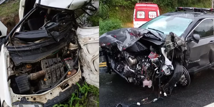 Duas pessoas morrem em grave acidente na SC-410 em São João Batista