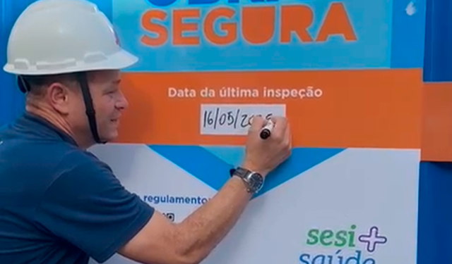 H Santos conquista o Selo obra mais segura do Sesi, no 3º empreendimento