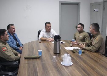 Executivo Batistense recebe representantes da Polícia Militar de Santa Catarina