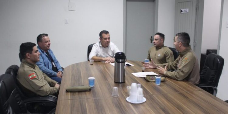 Executivo Batistense recebe representantes da Polícia Militar de Santa Catarina