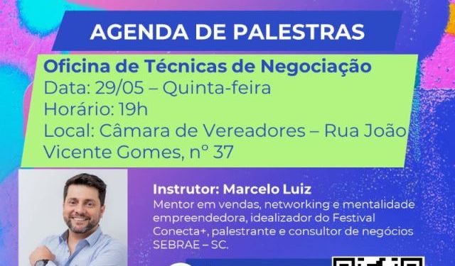 Semana do MEI de São João Batista terá oficina sobre Técnicas de Negociação