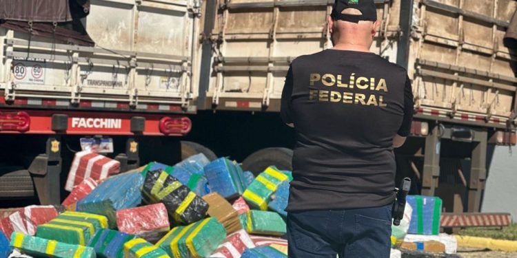 PF apreende cerca de 6.8 Toneladas de maconha e prende uma pessoa em Santa Catarina.