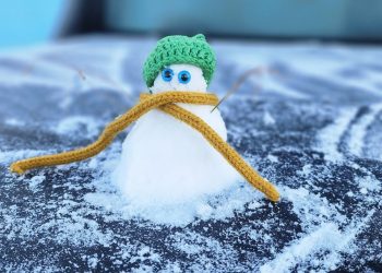 Dia mais frio do ano em SC registra -6°C e ganha boneco de geada