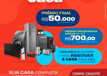 Promoção Girando Sol na Sua Casa tem prêmios instantâneos e sorteio final de R$ 50 mil em SC