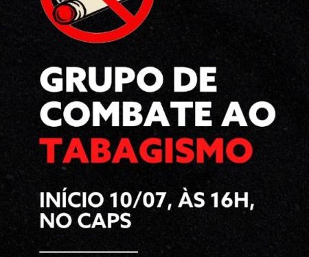 Secretaria de Saúde de São João Batista abrirá novo grupo de combate ao tabagismo