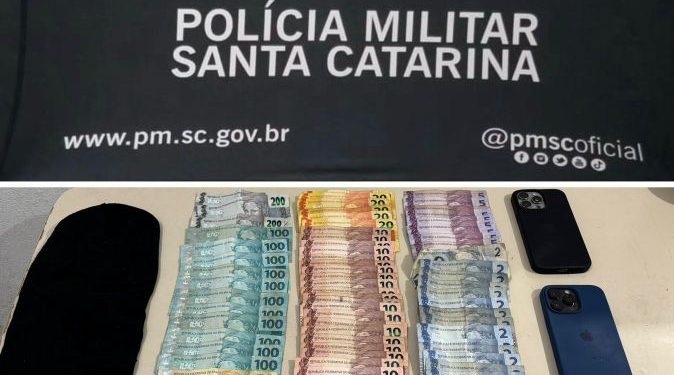 Polícia Militar de tijucas apreende drogas, munição e dinheiro com suspeito de “disk drogas”