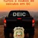 Polícia Civil de Santa Catarina registra queda nos furtos e roubos de veículos nos primeiros oito meses de 2025