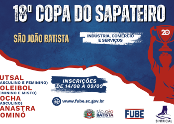 Com novidades, Fube abre inscrições para a 18ª Copa do Sapateiro de São João Batista