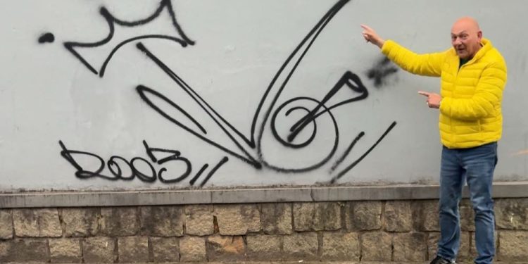 Luciano Hang oferece recompensa de R$ 5 mil para quem denunciar pichador em Brusque