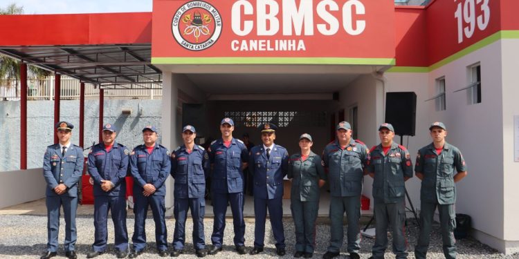 Município de Canelinha inaugura quartel do Corpo de Bombeiros
