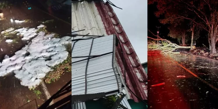 Temporal arrasa cidades de SC com ventos fortes, alagamentos e estragos