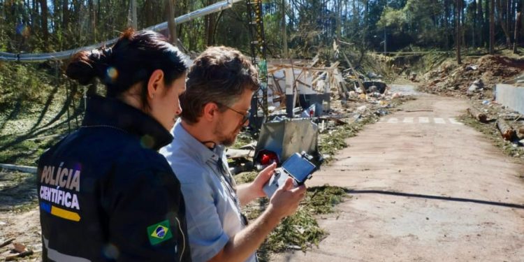 Laudo da Polícia Científica direciona avanço da investigação na explosão em Quatro Barras