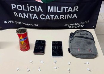 Após perseguição Policia Militar prende homem e encontra droga em São João Batista