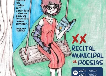 XX Recital Municipal de Poesias acontece nos dias 26 e 27 de novembro