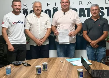 São João Batista assina ordem de serviço para construção da Praça dos Ciclistas