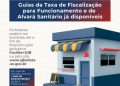 Prefeitura de São João Batista informa que as guias da Taxa de Fiscalização para Funcionamento e do Alvará Sanitário já estão disponíveis