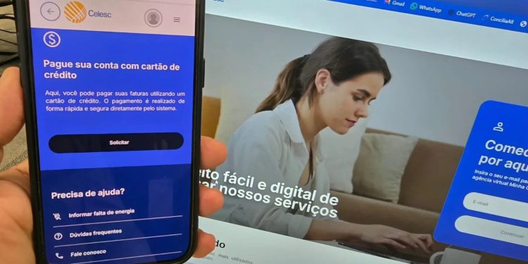 Celesc amplia serviços digitais e agora permite pagar fatura de luz com cartão de crédito pelo app