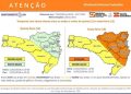 Atenção Meteorológica SDC/SC 11/02 – Temporais com chuva intensa entre as tardes e noites de quinta (12) e sexta-feira (13)