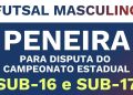 Fube promove peneira de Futsal Masculino para categorias sub-16 e sub-17 no sábado (21/02)