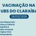 Vacinação nos Bairros segue com atendimento dia 26 na UBS Claraíba em Nova Trento