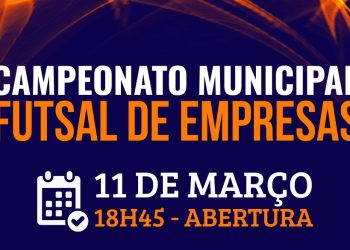 Municipal de Futsal de Empresas 2026 começa nesta quarta-feira (11) em Nova Trento