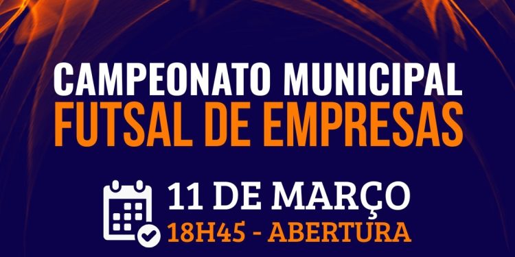Municipal de Futsal de Empresas 2026 começa nesta quarta-feira (11) em Nova Trento