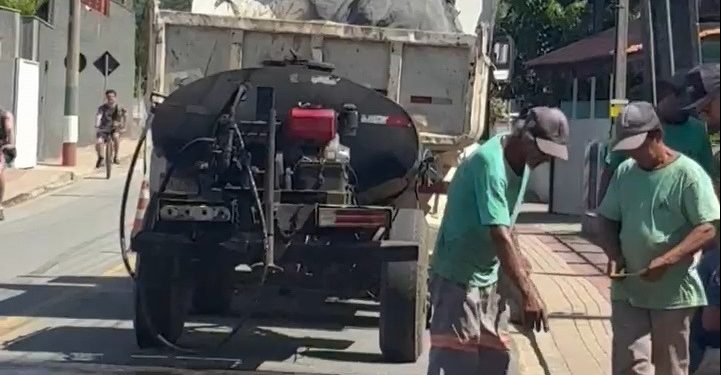 Faixa elevada é implantada no bairro Trinta Réis, em Nova Trento