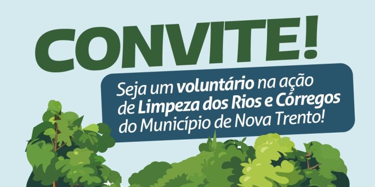 Nova Trento promove ação voluntária de limpeza de rios e córregos no dia 21 de março