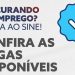 Sine de São João Batista atualiza vagas de emprego em aberto