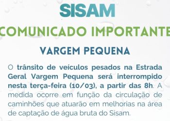 Trânsito de caminhões terá interrupção no acesso à Vargem Pequena nesta terça-feira (10/03)