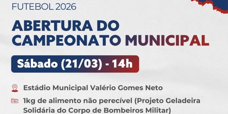 Campeonato Municipal de Futebol de SJB inicia neste sábado (21/03) com rodada dupla