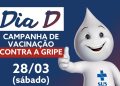 Campanha de vacinação contra a gripe inicia neste sábado (28/03) em São João Batista com Dia D