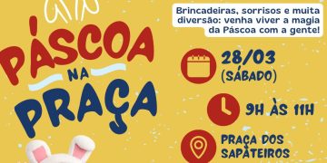 Páscoa na Praça acontece neste sábado (28/03) em São João Batista
