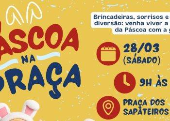 Páscoa na Praça: Prefeitura promoverá evento especial dedicado às crianças e famílias de São João Batista no dia 28 de março
