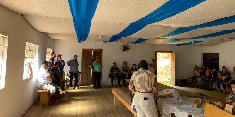 Grupo Hiperdia realiza atendimento na localidade do Trombudo, em Nova Trento, com vacinação contra a influenza