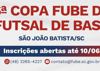 Inscrições abertas para a 6ª Copa Fube de Futsal de Base