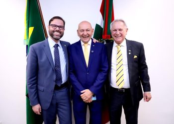 Luciano Hang acompanha posse de Hermes Klann em Brasília