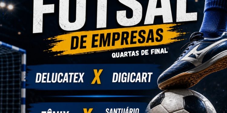 Futsal de Empresas 2026 em Nova Trento define classificados e entra na fase de quartas de final