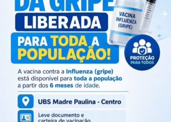 Vacina contra a Influenza já está liberada para toda a população em Nova Trento