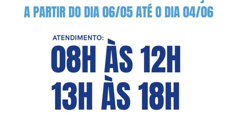 Sala de Vacinação em Nova Trento terá alteração no horário de atendimento entre os dias 06 de maio e 04 de junho