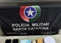 Polícia Militar de Santa Catarina atende ocorrência de tentativa de furto e tráfico de drogas em estabelecimento de Canelinha