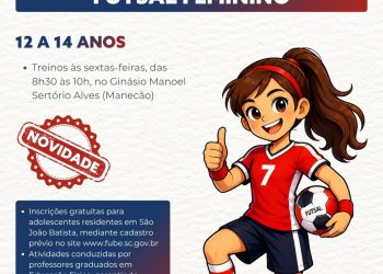 Fube abre inscrições para escolinha de Futsal Feminino