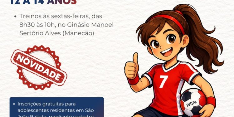 Fube abre inscrições para escolinha de Futsal Feminino