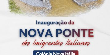 Nova ponte da Colônia Nova Itália será inaugurada no dia 30 de maio